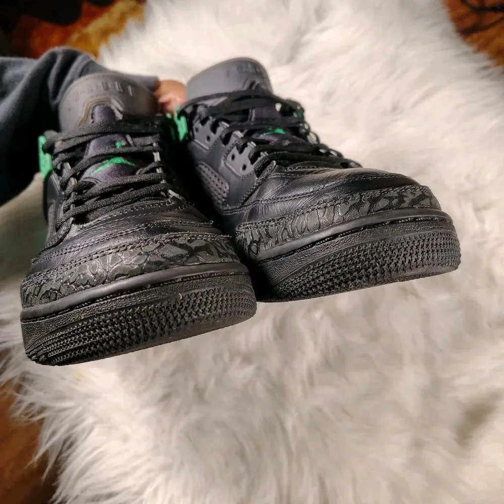 Nike Air Jordan Spizike Low Black-Pine Green-Anthracite Size 10 FQ1759-003 Mens